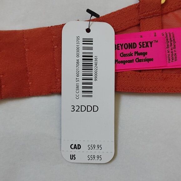 New With Tag La Senza Size 32DDD Beyond Sexy Classic Plunge Push Up Bra - Picture 11 of 13